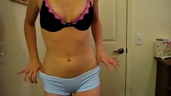 Hot babe with perfect body in fitting lingerie