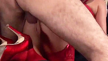 Is A Slutty Blonde With A Gaping Asshole