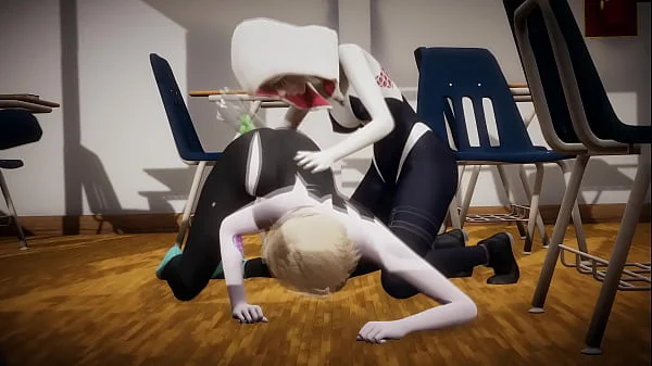 Gwen Stacy likes it in both holes - Futa Spider-Man Into the Spider-Verse