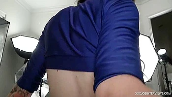 Skinny Sultry Stewardess Eats Anal Creampie