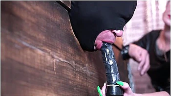 Dominatrix Nika Teaches Her Slave How To Deep Suck A Dildo. Femdom