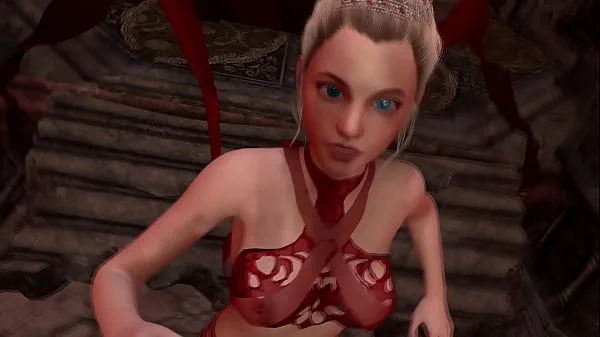 Giant Empress sucks the life out a pure guy's dick (POV)