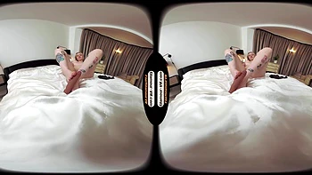 Em Yang's 8k Vr Foot Joi: E-cup Sensation Removes Tights And