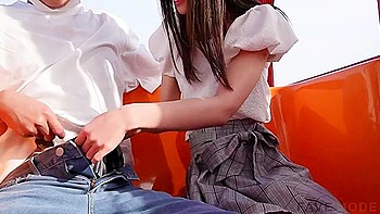 Kiss And Blowjob In The City With Her Who Loves Natsu Tojo