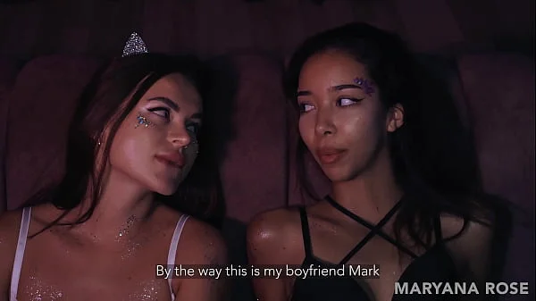 DREAM GROUP PARTY. Maryana Rose, Lia Lyen and her boyfriend have a hot threesome fun