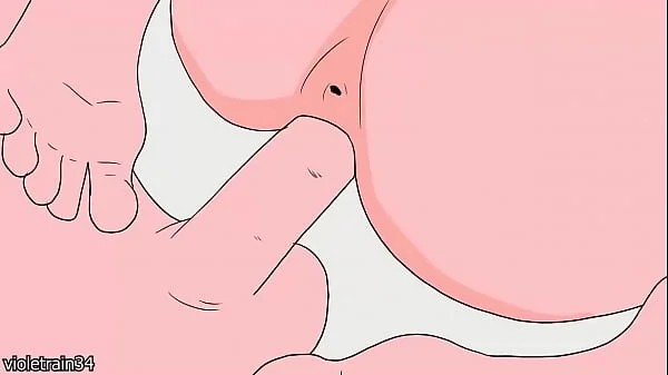 Bakugo fucks Uraraka Ochaco while he grabs her tits and then cums inside her