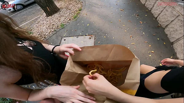 Public double handjob in the fries  b a g ...  I'm jerkin'it! A whole new way to love McDonald's!