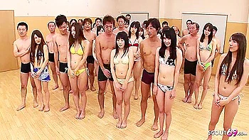 Extreme Uncensored Japanese Swinger Orgy With Over 40 Couples Who Fuck Together