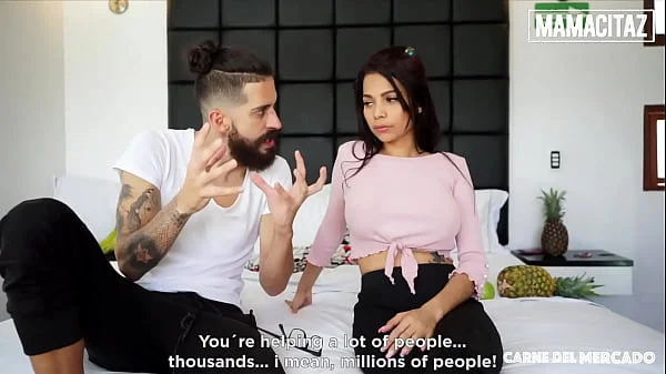 MAMACITAZ - (Mila Garcia, Logan Salamanca) Petite Big Tits Latina Colombiana First Casting Movie