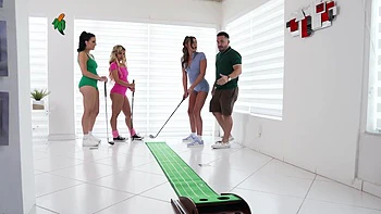 Hot foursome action with selina, luna, and Serena Sterling