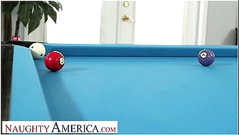 Hot Blonde Milf Kenzi Foxx Hustles The Pool Table Cleaner Into Fucking Her Wet Pu