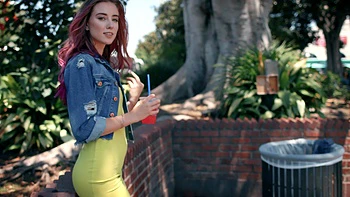 Mick Blue and Haley Reed in hot anal action with a dildo