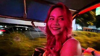 Big tits Thai teen really gets into it