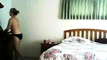 spying on stepmom as she lotions her pussy