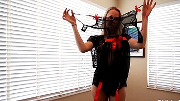 Vicky Stark Black Lingerie Patreon Video