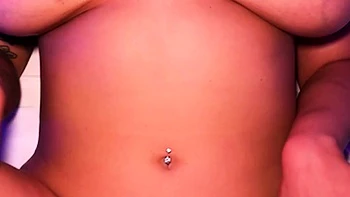 Inked Busty Babe Banged Hard On POV