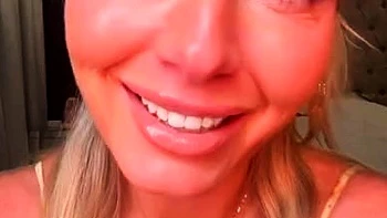 Busty amateur blonde solo