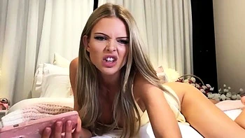 Blonde teen Sierras first erotic masturbation video