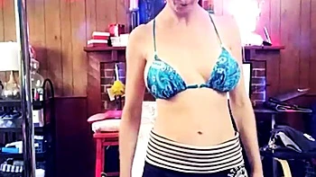 Amateur blondie solo anal masturbation