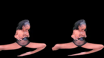 Renee Renee - Huge Black Nipples and Booty Shaking [RE-MASTERED