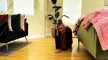 Cute teen gets her mini pussy destroyed