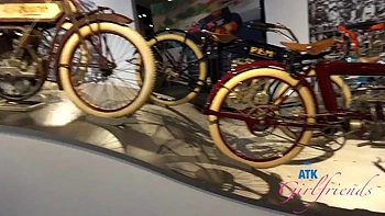 Day Date with Remi Raw at the car museum and back at the room sucking cock: Porn