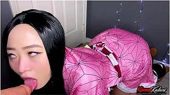Nezuko Plays & Sucks Your Cock -asmr Demonslayer- Kimmy Kalani