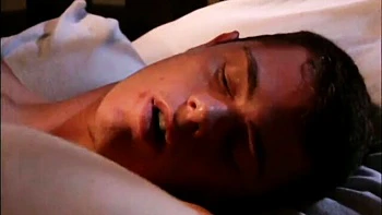 Romantic nighttime fuck in the missionary pose with a hot redhead