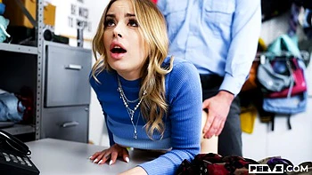 Shoplifter with good ass Anna Claire Clouds rammed on the table