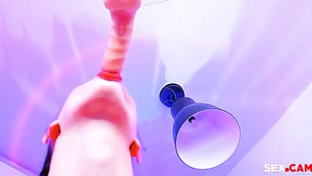 Gorgeous solo blowjob session with a cock-swallowing angel