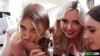 Nickey Huntsman and Aaliyah Love both love intensive dick-riding