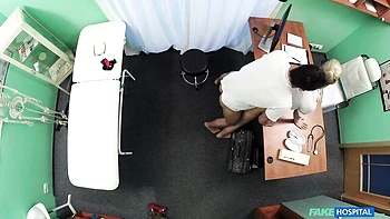 Doctor with a big dick fucked a hot blonde Martynez Manned