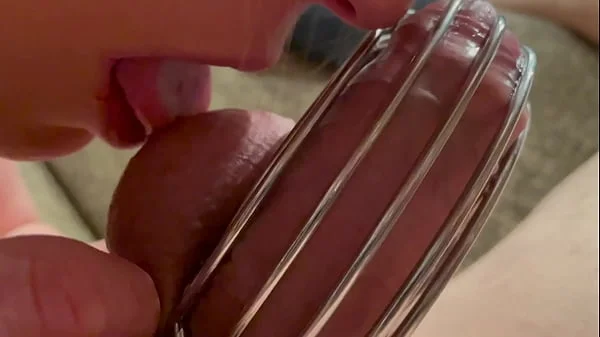 Chastity Belt first time on his Dick and ruined orgasm