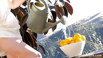 Good outdoor solo on the bench with a gorgeous Jillian Janson