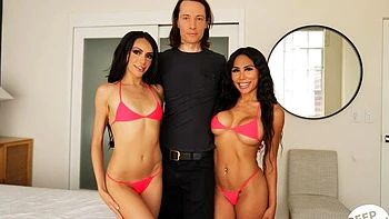 Two busty babes Hime Marie and Jena LaRose VS massive penis