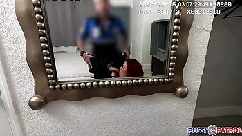 Inked redhead chick Cherry X Cheech rammed in her lovely poses