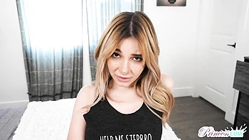 Impressive doggy style fuck with a long-legged blonde Demi Hawks