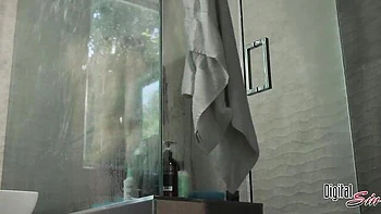 Blonde hottie Ashley Red impaled by massive sausage in the morning