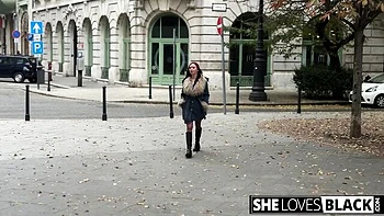 She Loves Black featuring Eva Ray's natural boobs dirt