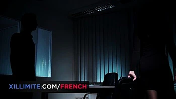 French Girls At Work featuring Blue Angel's natural tits clip