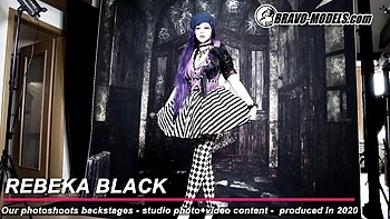 Watch well-proportioned Rebeka Black's movie