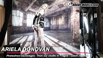 Stockings action with marvelous Ariela Donovan and Ariela from Bravo Models