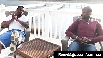 Flashy Porsha Carrera and Rome Major's brunette smut