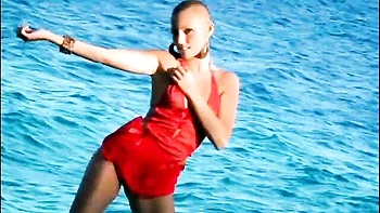 Nice-looking soul mate's fetish video