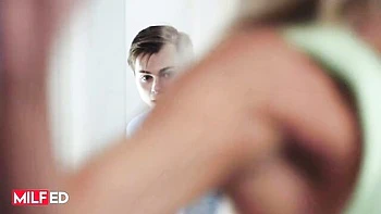 Shaved smut with talented Anthony Pierce and Caitlin Bell from MILFED