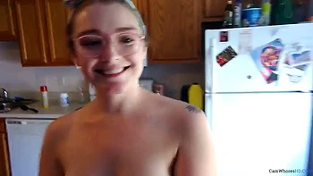 Mayamaybe21 kitchen strip: amateur, solo  BBW porn