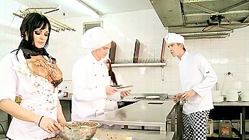 Anastasia Is Getting Messy In The Kitchen