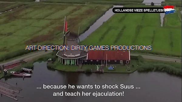 Dutch Dirty Games - Visiting a Dutch MILF with Creampie (FULL SCENE with ENGLISH Subtitles!) - Nederlands gesproken!