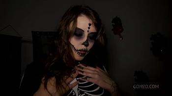 Happy Halloween from Eden Ivy with balls deep 5on1 DP SZ