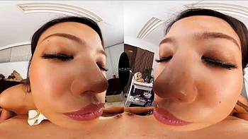 4k Asian gold: Blowjob, Cowgirl  Teen VR Porn